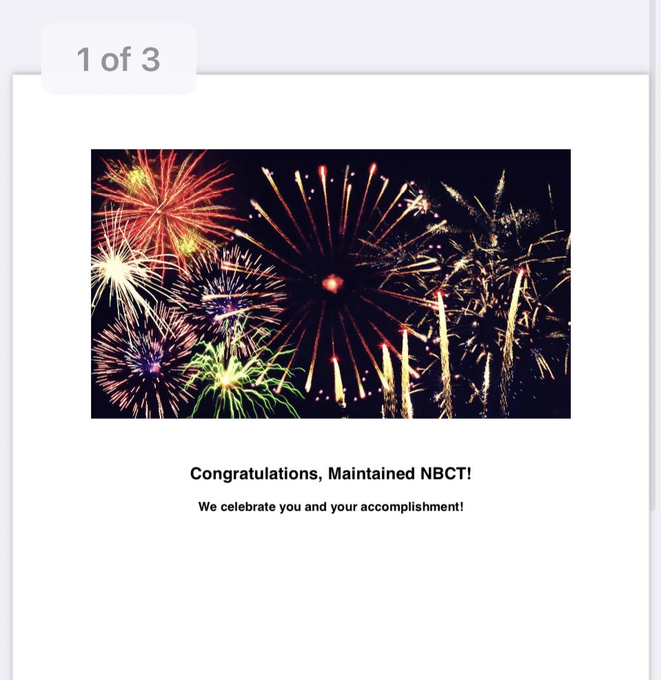 Best fireworks ever!!!! National Boards maintained another 5 years!!!! 🎇🎆🎉