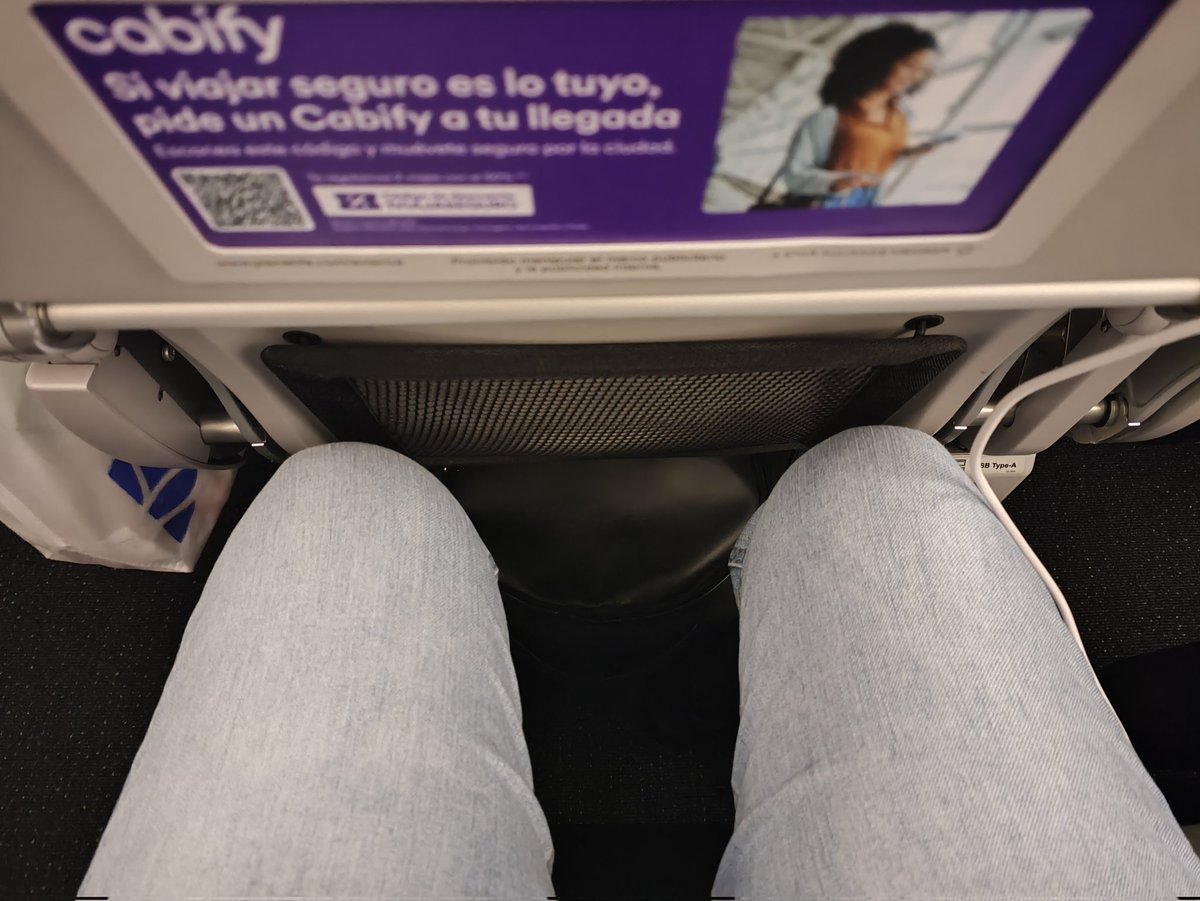 Soy una mujer de 1.67 m y así van mis piernas en un vuelo de <a href="/avianca/">avianca</a> estoy al borde de la claustrofobia. Bajo la figura "low cost" se hizo pésimo un servicio que no ha bajado de precio, todo lo contrario.