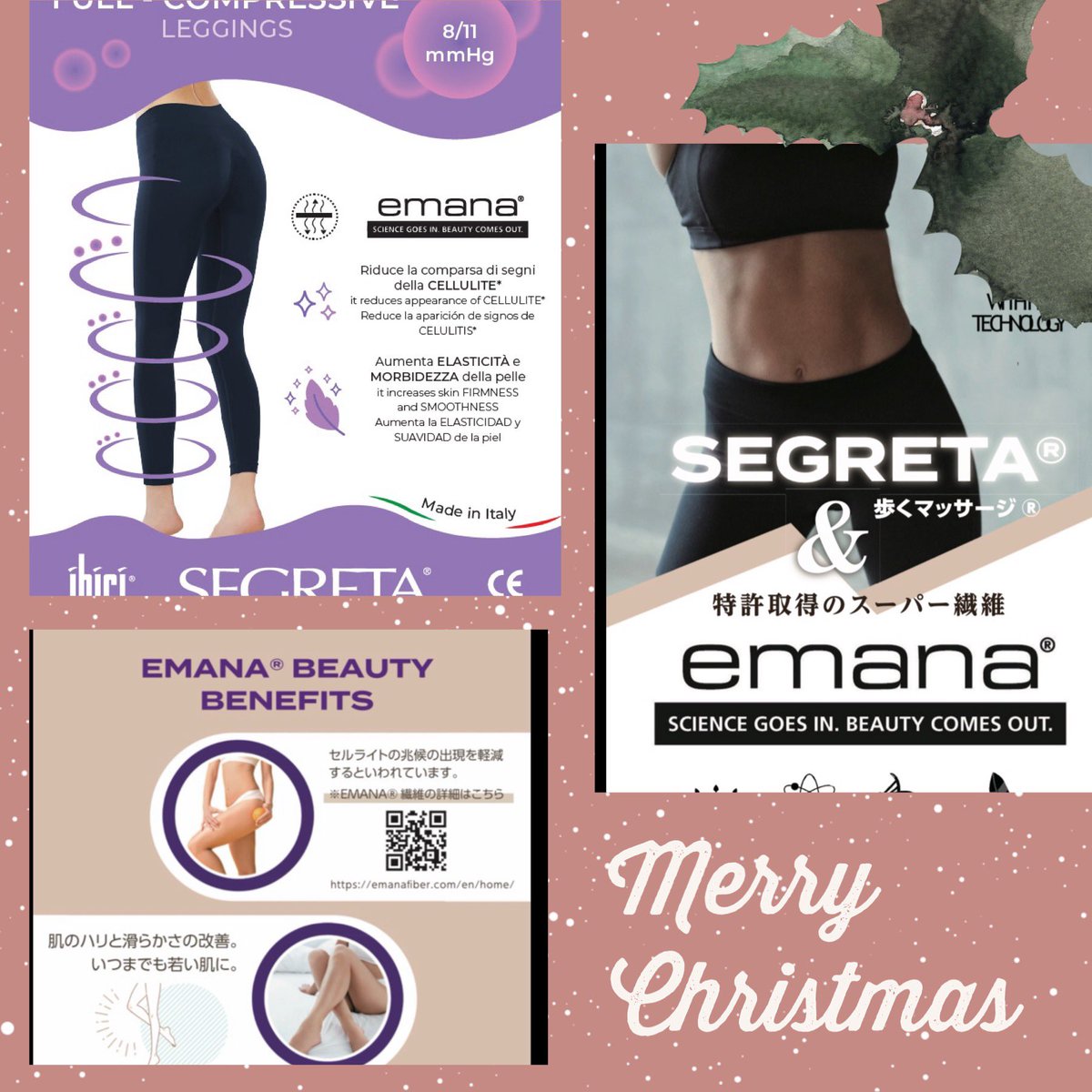奥さま&amp;彼女へのクリスマスプレゼント🎁決まった✌️
🇮🇹ibici SEGRETA 初のレギンス
遠赤外線の糸を使ってるので暖かい！
冷え解消にも良いよ😀
奥さま＆彼女の脚がどんどん美脚になるよー

ibici-segreta.jp