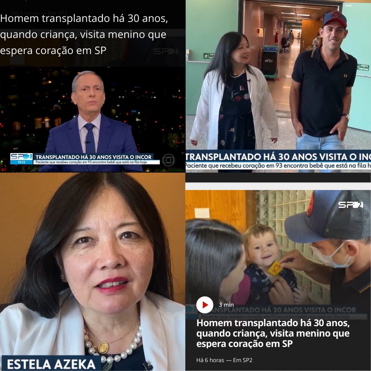🇧🇷gratidão SPTV 2 ed 🙏🎬; 🇺🇸gratitude SPTV 2 d - Channel 5: man transplanted when he was a child visited another child listed for transplant #gooddeed