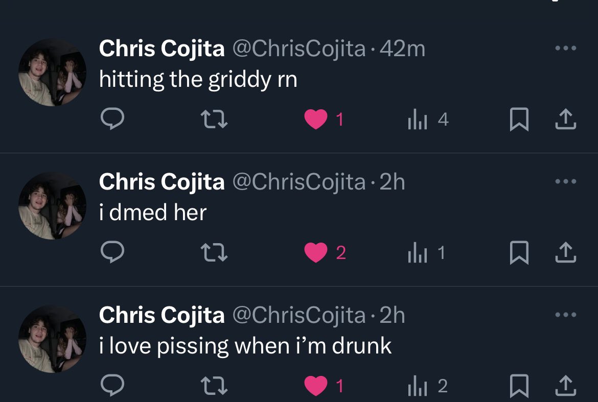 crazy tweet progression @ChrisCojita