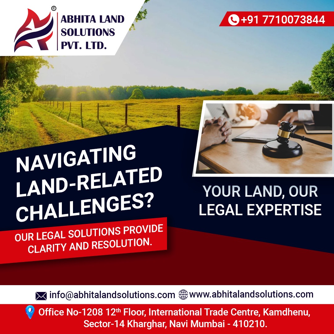 Navigate land-related challenges with confidence! 
Trust us to guide you with expertise and precision. #LandLaw #LegalSolutions #landservice #abhitalandsolutions #sunilshelke #sunilshelkeofficial #sunilshelkefc #abhitagroup #abhitafimls #filmsproducer #kharghar #navimumbai