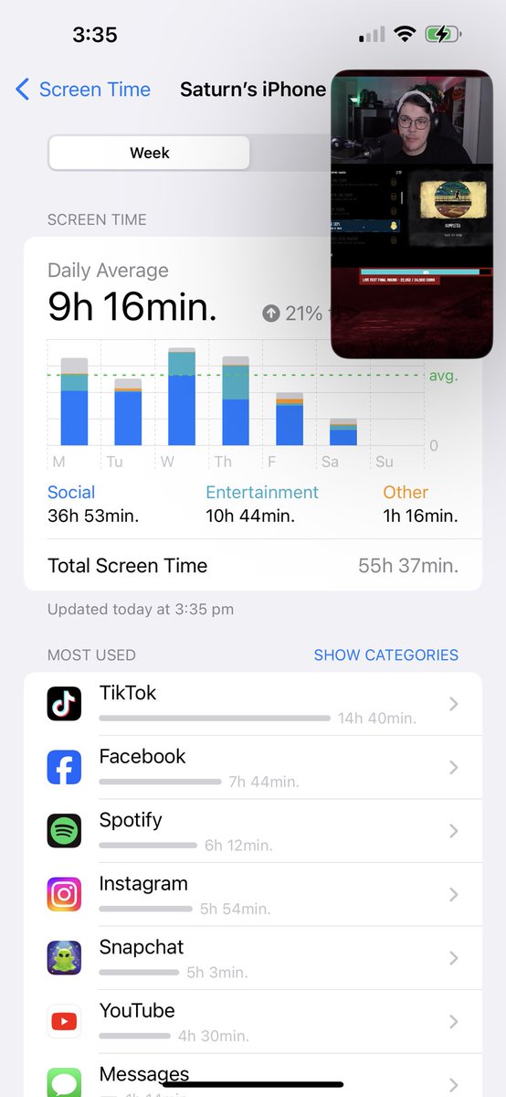 so i fell asleep watching <a href="/JacksonGames__/">JacksonGames_</a> stream on tiktok the other day &amp; my tiktok stayed on the “this stream has ended” screen… now i have 14 hours on the app this week 🤣