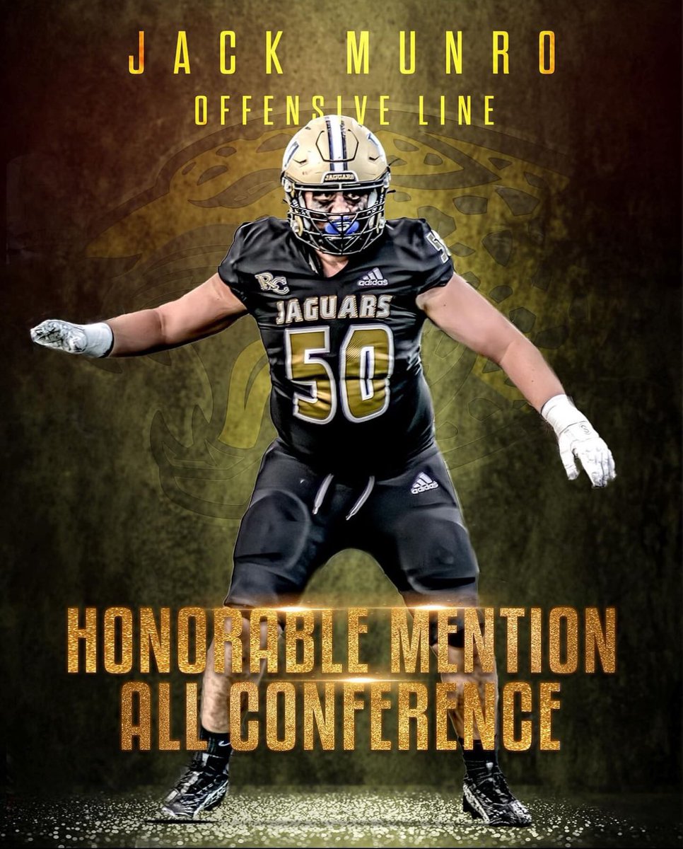 Rock Canyon Football (@rchsfootball1) on Twitter photo Congratulations to <a href="/jackmunro07/">jackmunro07</a> earning Honorable Mention Team All Conferenceπ #AboveTheLine Congratulations to <a href="/jackmunro07/">jackmunro07</a> earning Honorable Mention Team All Conferenceπ #AboveTheLine