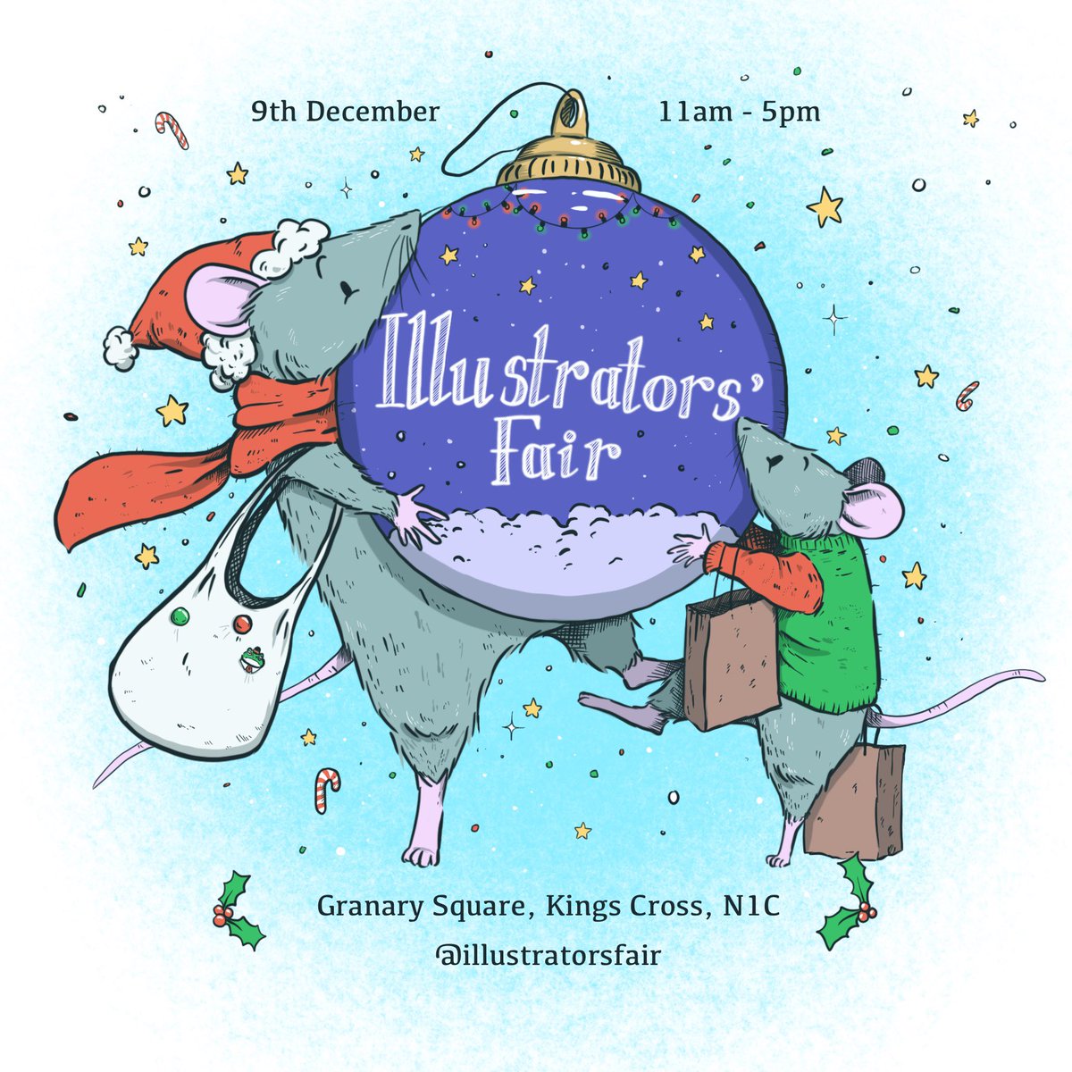 Littlepandafac3's tweet photo. Today’s day!! 
I’ll be at the @IllustratorsFa1 from 11am-5pm selling a selection of work on cards, pins, stickers and more. If you’re in the area, come say hi☺️ https://t.co/Mruzyv6bJ4