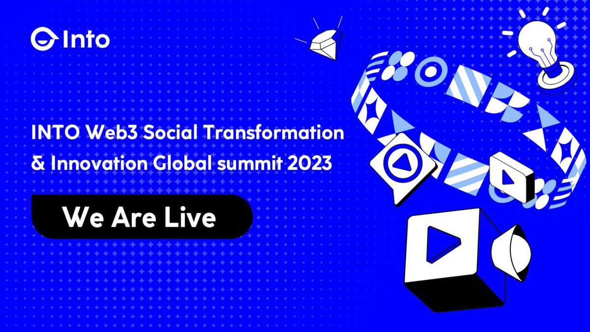 The INTO Web3 Social Transformation &amp; Innovation Global Summit is officially underway! 🌟

Join us for profound discussions on the future of the web3 social space.

We've got an array of remarkable founders and projects sharing invaluable insights. It's the networking event of