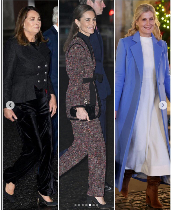 RobinLynnKing2's tweet image. Fashion Style #DuchessOfEdinburgh  #Pippa #CarolMiddleton Pick a favorite Holiday outfit
