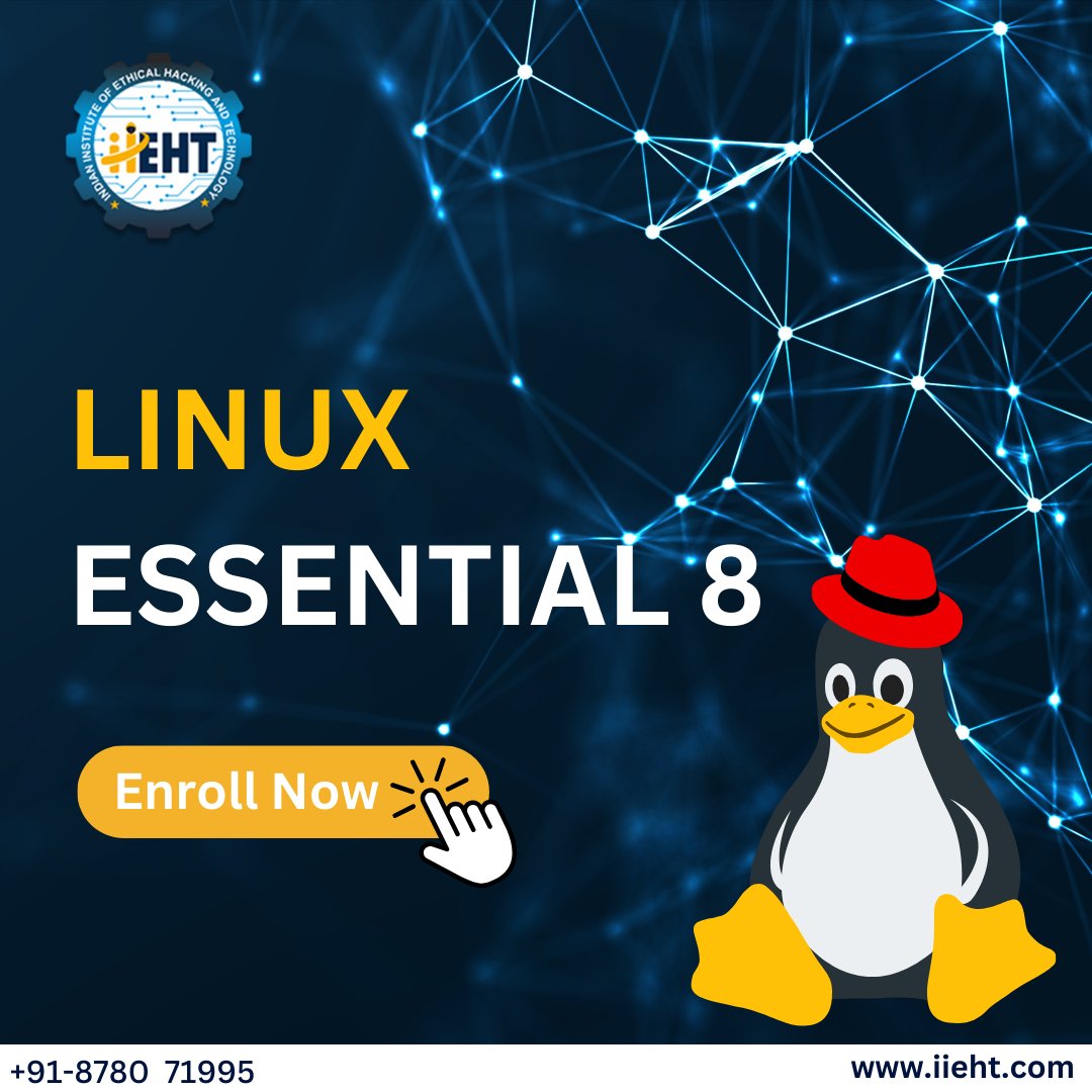 Unlock the power of Linux with IIEHT's Linux Essentials 8 course! Enroll now and embark on a journey to mastering the foundations of this open-source operating system.

#linux #linuxwindows #linuxessentials #indianforces #ethicalhacking #enrollnow #iieht #EnrollNow
