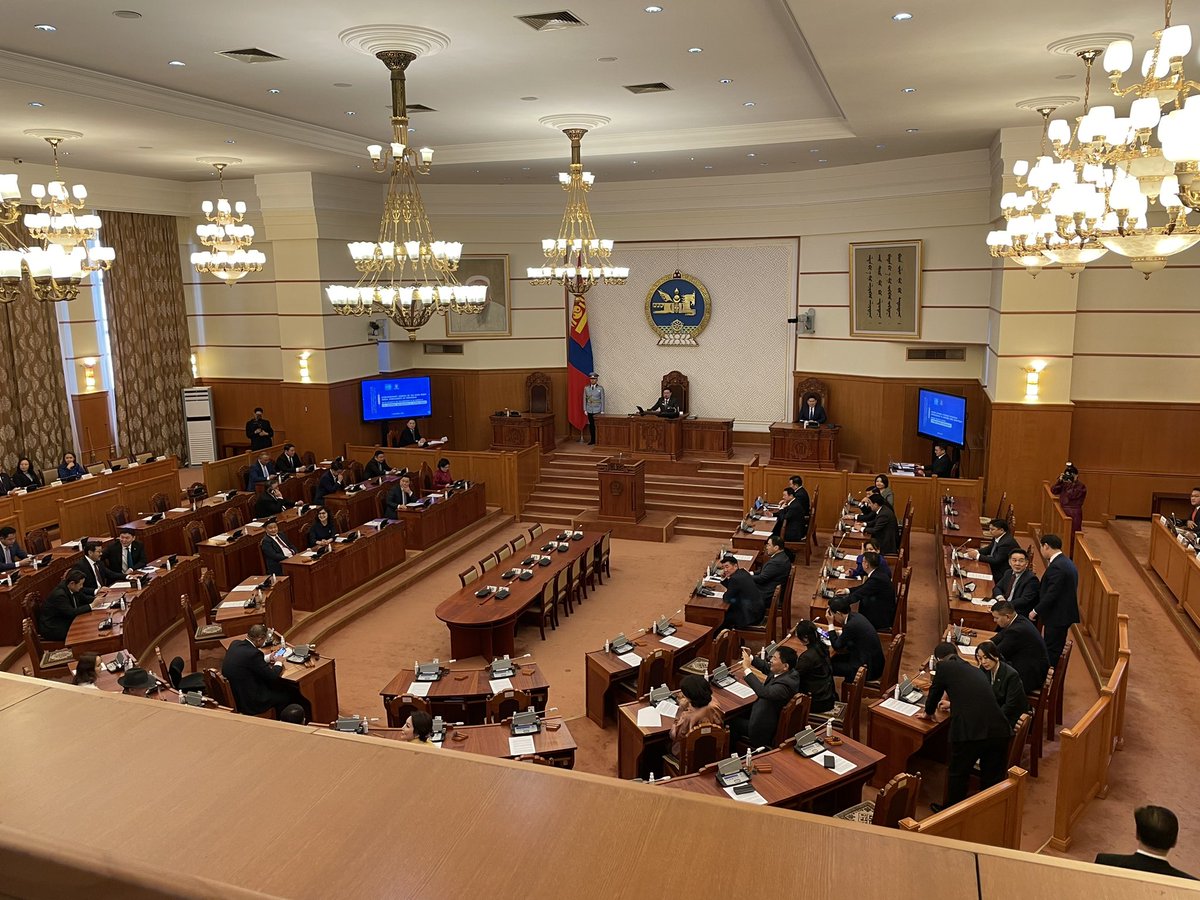 Congratulations to the State Great Hural for organizing an extraordinary parliamentary session in honor of the 75th anniversary of the Universal Declaration of Human Rights.  Looking forward to working with the Mongolian parliament on advancing human rights in the country.