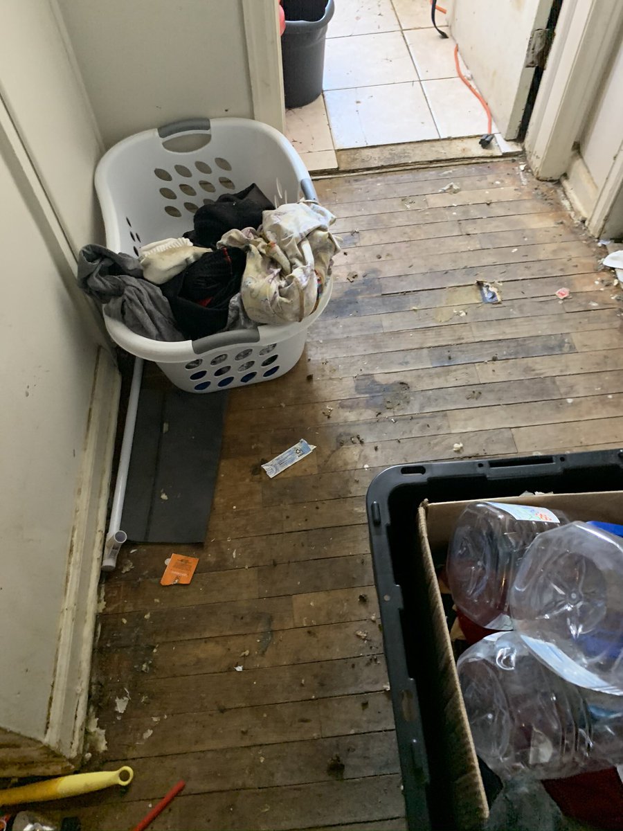 ElliMaeFlint's tweet photo. @marcuslemonis @BedBathBeyond This is the before &amp;current state of my living room/hall. All that carpet has been stripped to wood because we are trying to renovate to handicap accessible, my Navy Vet hub is amputee &amp;I have primary progressive MS. Furniture is hand me downs. #BedBathBeyondDotCom  #TheRenovator https://t.co/gX59Aevo84