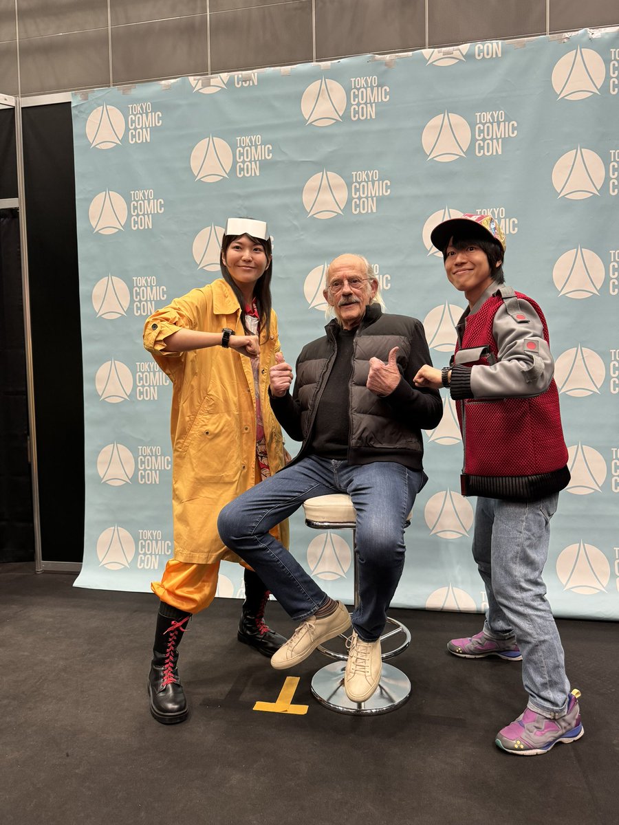 DocBrownLloyd's tweet photo. GREAT SCOTT! TOKYO COMIC-CON 2023 🇯🇵 https://t.co/Ag7tv4Y0a3