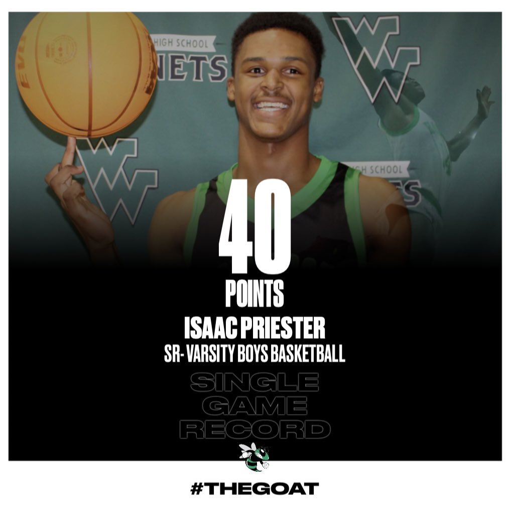 wwhs_bball's tweet image. RECORD BROKE! Your New Weeki Wachee HS Boys Basketball Single Game Record goes to Isaac Priester! College Coaches need this guy on the radar! Game Changer!