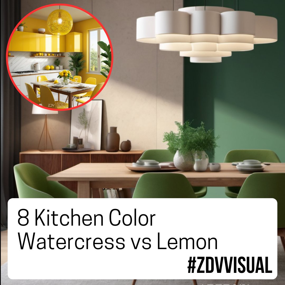 zoeldev's tweet photo. 8 Kitchen Color Watercress vs Lemon #zdvvisual #kitcheninterior #interiordesign #interiordecor 
|
📸tiktok: https://t.co/Jy8sgA1Wno https://t.co/XGlZNLt2i8
