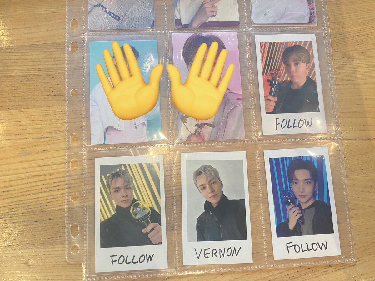 uyu10_04's tweet photo. SEVENTEEN セブチ FOLLOW トレカ　インスタント　交換

【譲】スンチョル　ジョシュア　ジュン　ウジ　ミンハオ　THE8  ミンギュ　ドギョム　スングァン　バーノン　ディノ

【求】ジョンハン

インスタントは同種のみ

現在京セラにいます🙇🏼‍♀️🙇🏼‍♀️🙇🏼‍♀️ https://t.co/87LF1ACVBK