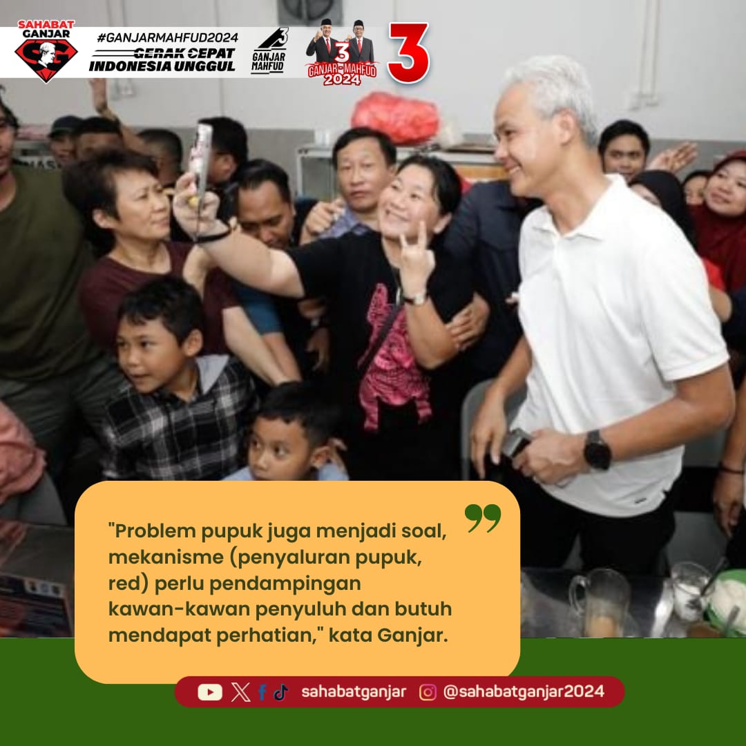 NgkongRoses's tweet photo. Kandidat presiden nomor 3, Ganjar Pranowo mengatakan langkah yang akan dilakukan untuk menstabilkan bahan pokok apabila terpilih menjadi Presiden RI ialah membenahi sektor hulu.

Pembenahan tata kelola sektor hulu ini mendesak dilakukan, baru kemudian ke sektor hilir. 

#GanjarUntukSemua #GanjarMahfud2024