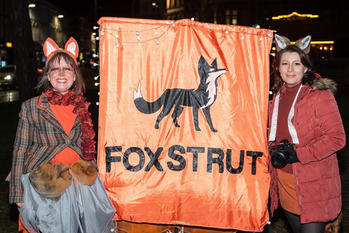 Well that was the most joyful bit of feminist activism. Thank you everyone - images to follow! #foxstrut