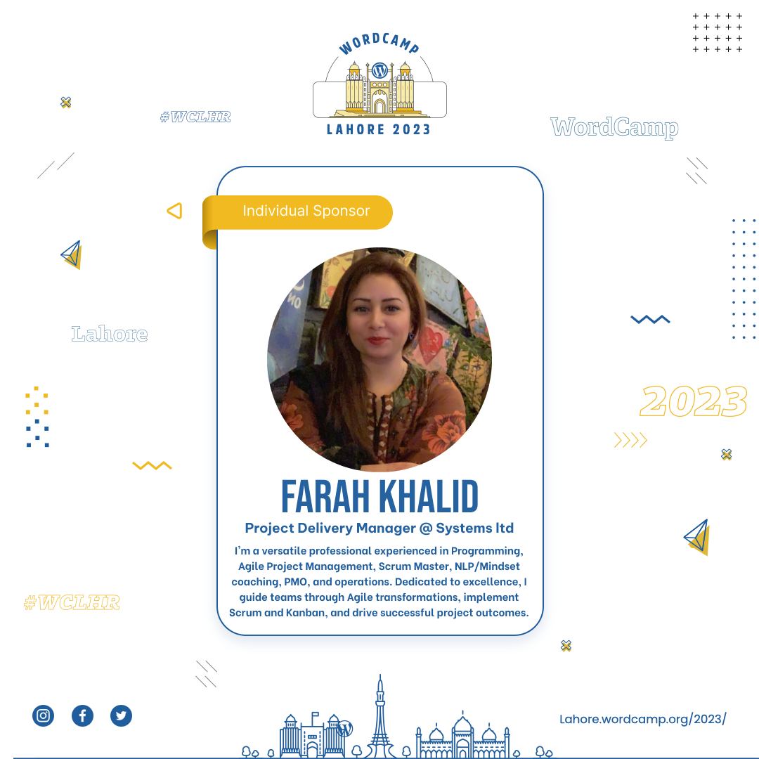 WordCamp Lahore tweet media