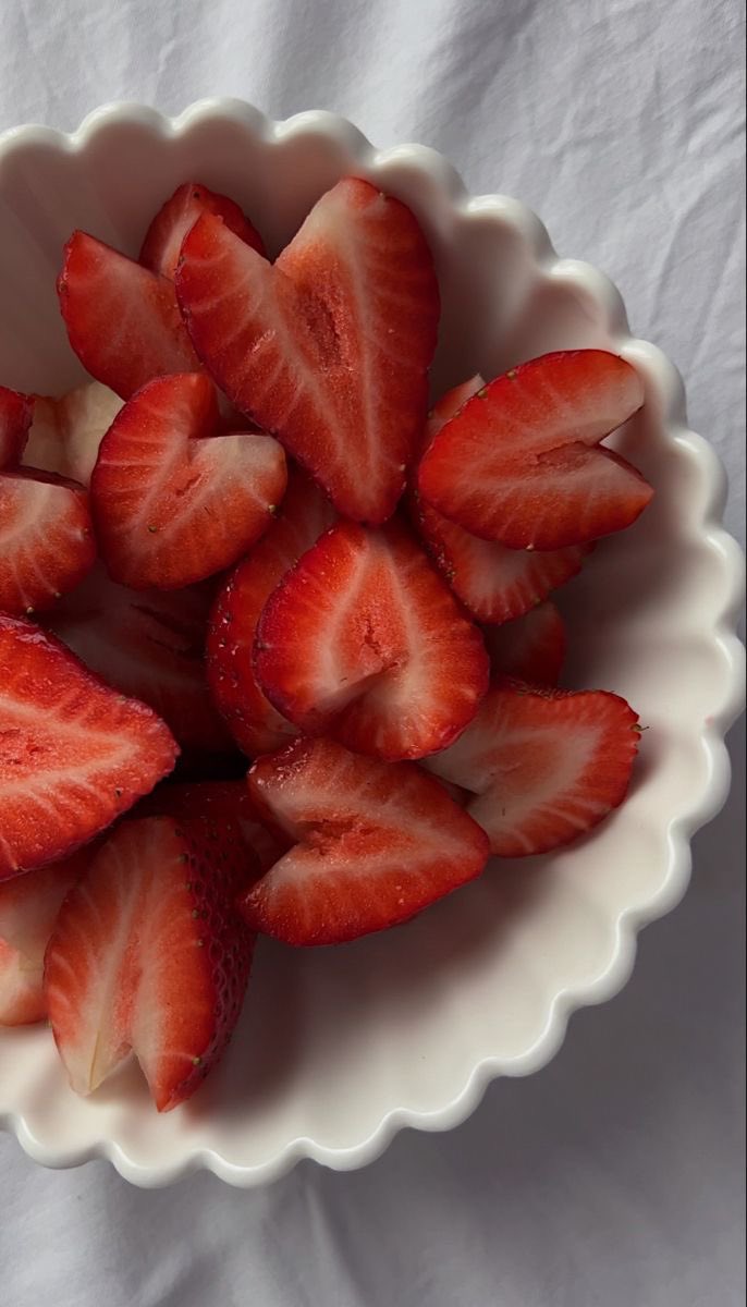 heart shaped strawberries