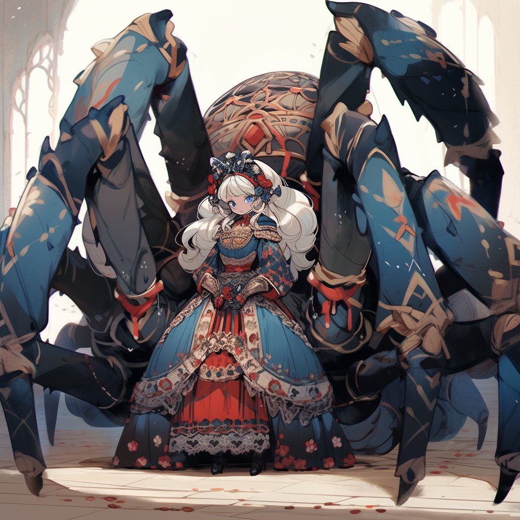 SWHornborn's tweet photo. Spooder Lady  She looks like a less creepy doll. 🤣 

#Arachnera #spider #midjourney #MidjourneyAI #midjourneyartwork #nijijourny https://t.co/tIa5lN1bHR