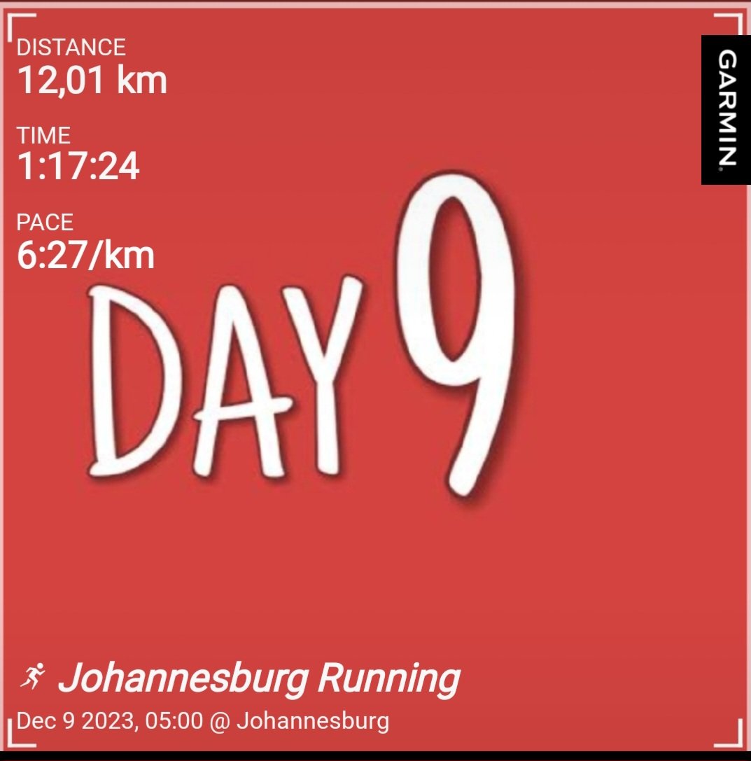 #FetchYourBody2023 #TrapnLos #RunningWithSoleAC #IPaintedMyRun #RunWithTbag4Charity #keDezembaChallenge Day 9✔️