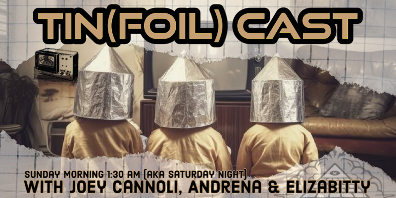 TimcastDiscord's tweet photo. Up late this weekend?  DONT FRET!  
At 1am, Sun, Dec 10th tune into Tin (Foil) Cast on the Timcast Members Discord, hosted by @professordhamma @soxxfetch @elizabitty213A and @MrDavidRuck 

A show for and about conspiracies and theories! https://t.co/89Zs63ylPl
