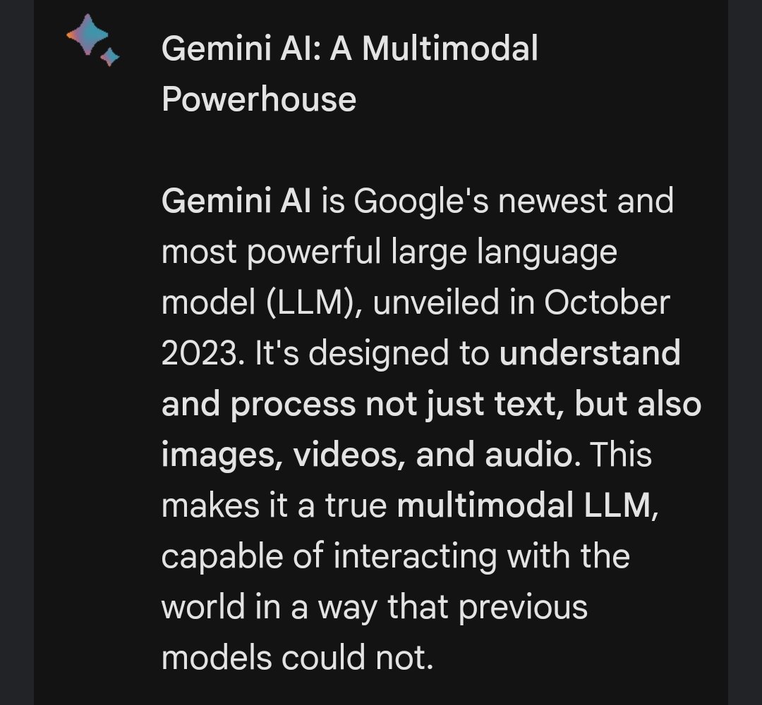 goaimode's tweet photo. This #GeminiAI is quite capable, have you given it a go? https://t.co/Jyi7tOKYaq