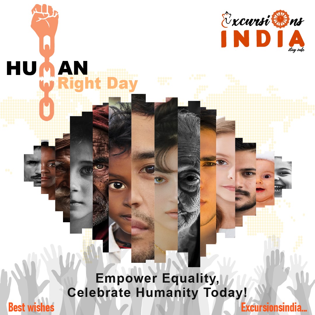 Empower Equality, Celebrate Humanity Today!
.
#excursions #excursionsindia #travellife #travelling #travelgoals #travelagent #tours #indiatouristplaces #tourism #tour #humanity #humanrights #Right #HumanRights75 #HumanRightsDay #HumanRightsWatch #HumanRightDay