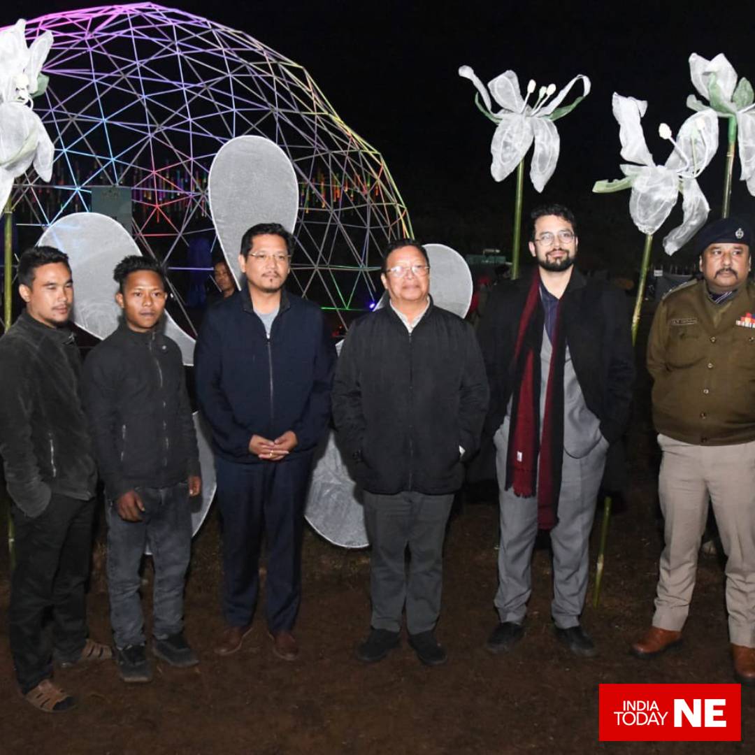 IndiaTodayNE's tweet photo. #Meghalaya: Chief Minister @SangmaConrad shared the photos of the ongoing #Megong Festival in Jengjal. 

Singer @ArmaanMalik22 along with other artists performed in the festival. https://t.co/TOmazf0l5j