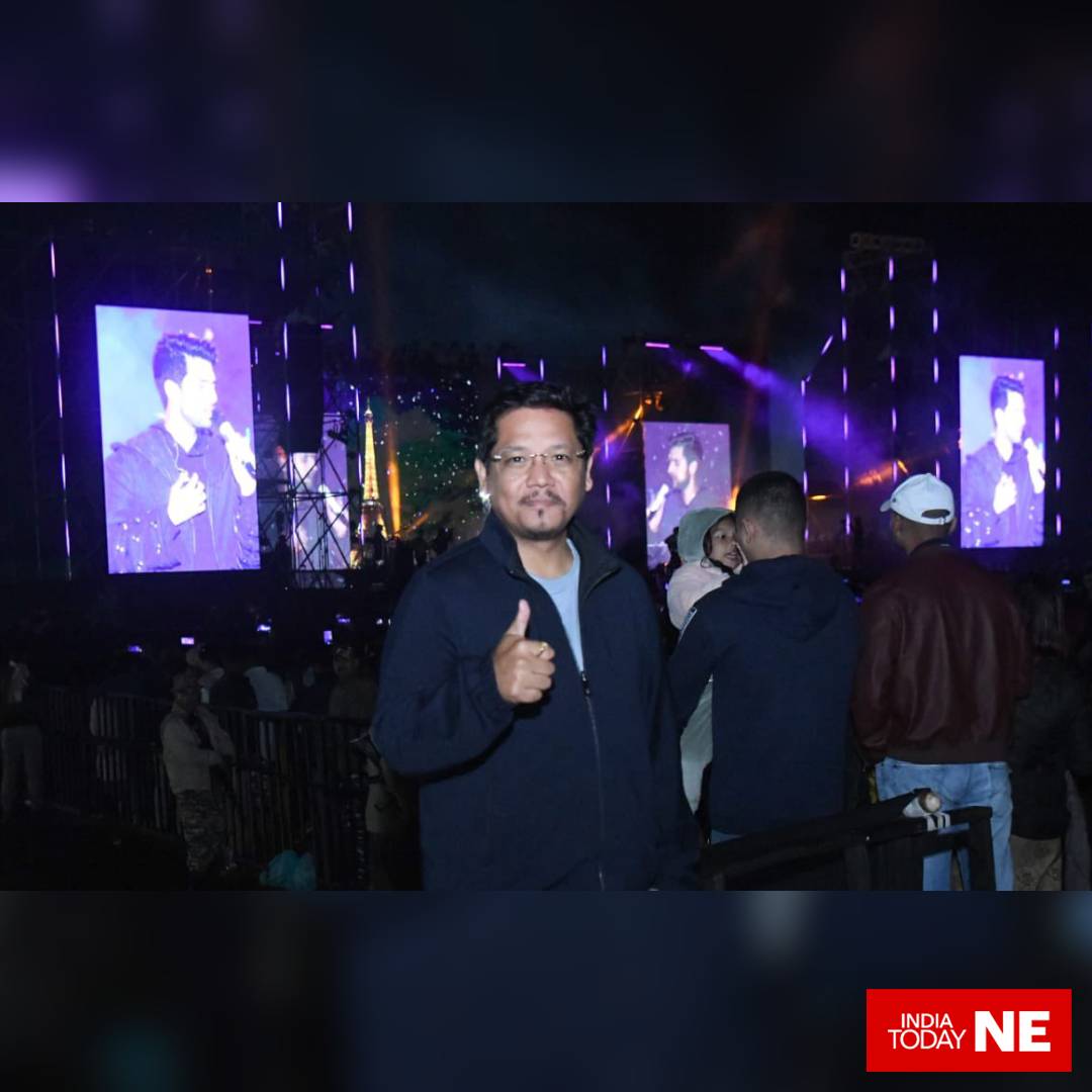 IndiaTodayNE's tweet photo. #Meghalaya: Chief Minister @SangmaConrad shared the photos of the ongoing #Megong Festival in Jengjal. 

Singer @ArmaanMalik22 along with other artists performed in the festival. https://t.co/TOmazf0l5j