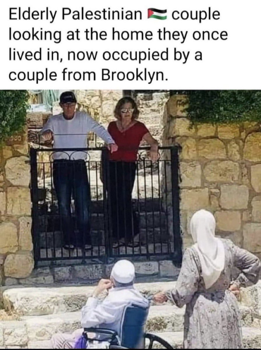 🇮🇱Zionist retards be like: “There’s nothing wrong here. That elderly couple is clearly Khamas!”