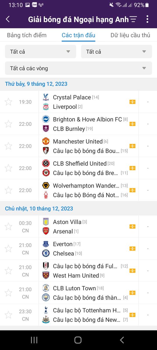 Apple3614's tweet photo. Đêm nay ngoại hạng anh sẽ quay trở lại tâm điểm là trận đấu của arsenal vs aston villa và liver vs crystal palace để quyết định ngôi đầu bảng. Liệu aston villa còn tiếp tục bay cao khi phải đối đầu với top1. Và liver buộc phải thắng để nuôi hy vọng leo lên trên arsenal. Cùng chờ đợi những trận đấu vô cùng hấp dẫn vào đêm nay nhé!