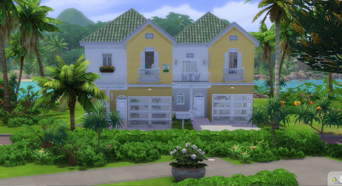 Tton495's tweet photo. A Residential rental duplex, 'Tam Nang Sands', is now in the gallery.  #TheSimsForRent #TheSims4 #ShowUsYourBuilds https://t.co/SriQ8c1BMg