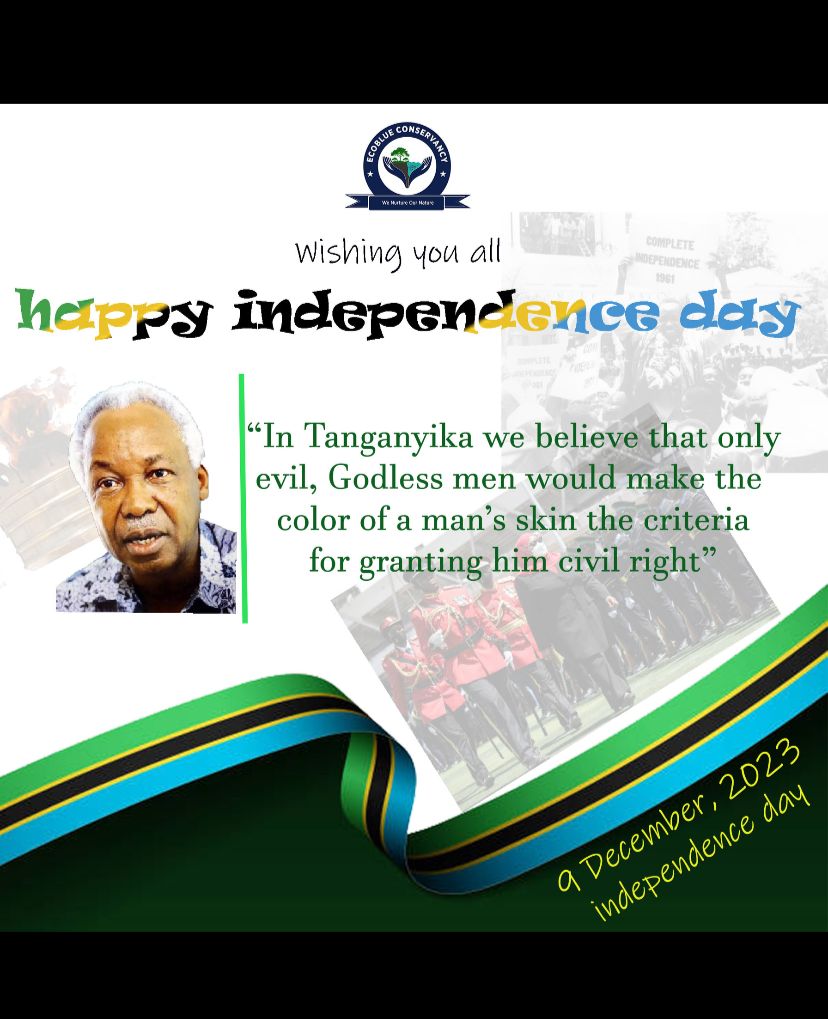 econurture_co's tweet photo. We have a history behind 9 December, the struggle for the Independence, fight against racism, ethnicity and all kind segregation. Making Tanzania an adorable place for all people. HAPPY INDEPENCE DAY🇹🇿 https://t.co/dZfoUss5My