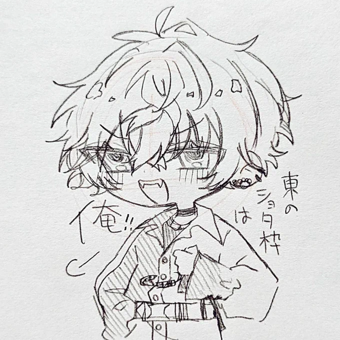 東西のショタ枠(きっつ)(たすかる)
 #サイキペイント  #ショウゾウ画 