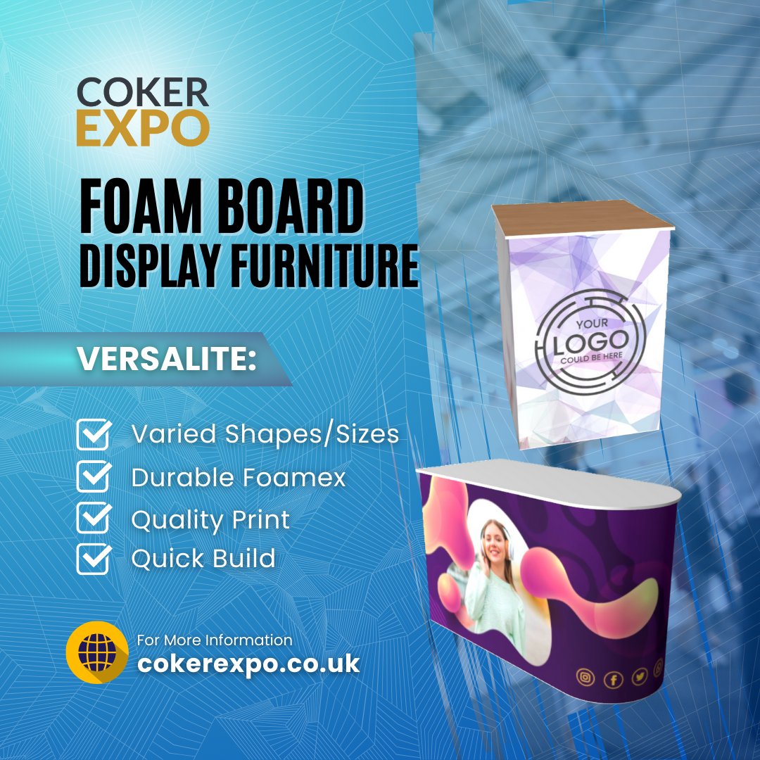 CokerExpo's tweet photo. 🌀 Versalite Quarter Circle Foam Board Plinth: Perfect for corners and maximising space. Elevate your display game! #tradeshow #exhibition #tradeshowbooth #tradeshows #expo #exhibitionstand #tradeshowlife #tradeshowdisplay 

https://t.co/OFzjyNvhm0 https://t.co/Wo8Q7T9ulp