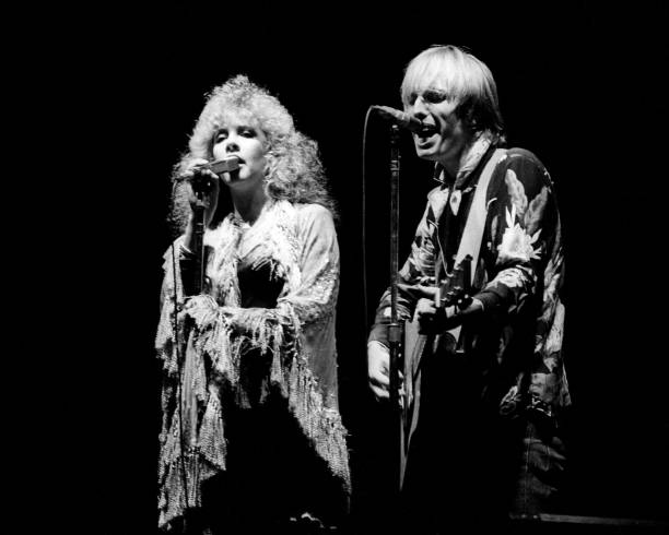 Stevie Nicks and Tom Petty perform together at the Cow Palace, June 26, 1981. Photo by Larry Hulst.