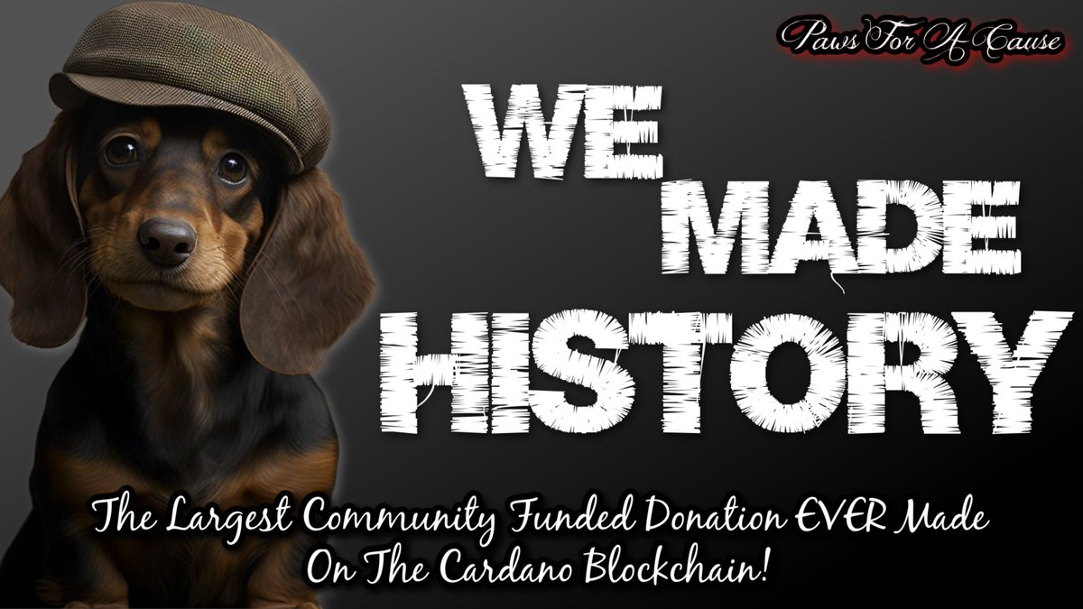 𝐖𝐄 𝐃𝐈𝐃 𝐈𝐓!

𝐓𝐇𝐄 𝐋𝐀𝐑𝐆𝐄𝐒𝐓 𝐂𝐇𝐀𝐑𝐈𝐓𝐘 𝐃𝐎𝐍𝐀𝐓𝐈𝐎𝐍 𝐅𝐔𝐍𝐃𝐄𝐃 𝐁𝐘 𝐓𝐇𝐄 𝐍𝐅𝐓 𝐂𝐎𝐌𝐌𝐔𝐍𝐈𝐓𝐘 𝐈𝐍 𝐓𝐇𝐄 𝐇𝐈𝐒𝐓𝐎𝐑𝐘 𝐎𝐅 𝐓𝐇𝐄 𝐂𝐀𝐑𝐃𝐀𝐍𝐎 𝐁𝐋𝐎𝐂𝐊𝐂𝐇𝐀𝐈𝐍!

STAY TUNED FOR DETAILS &amp; CONFIRMATION FROM <a href="/TheGivingBlock/">The Giving Block</a> 

#SickArtSavesLives