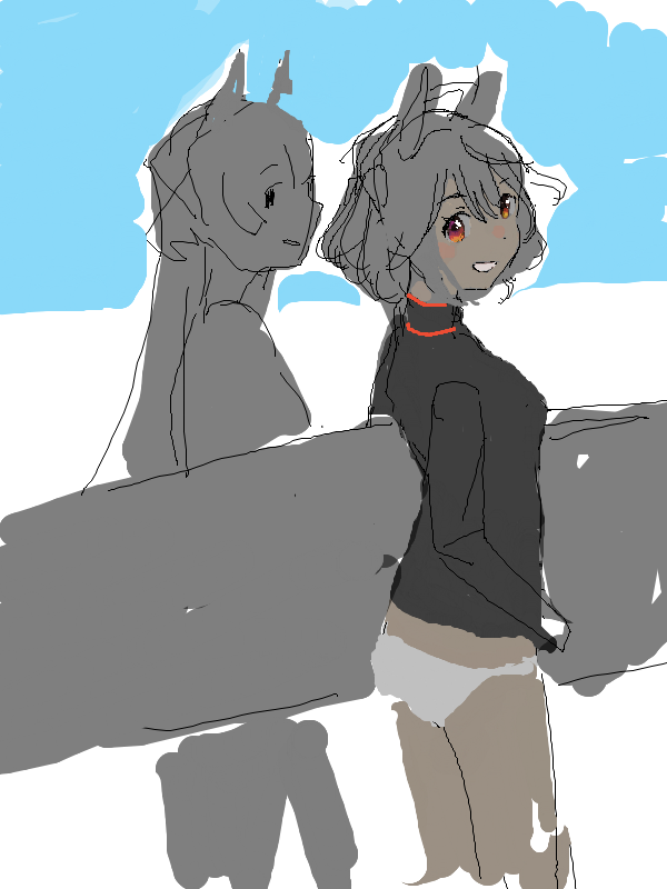 「」|面相棒のイラスト