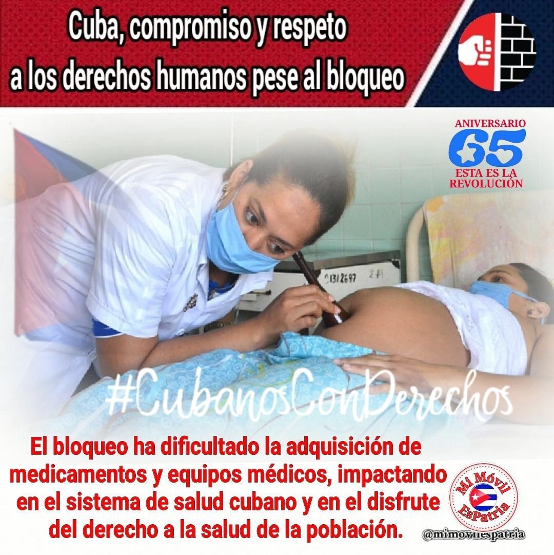El bloqueo a #Cuba tipifica como lo que es: un #BloqueoGenocida. En el Día Internacional contra ese crimen, ratificamos que como en Alegría de Pío, aquí no se rinde nadie. #MejorSinBloqueo
