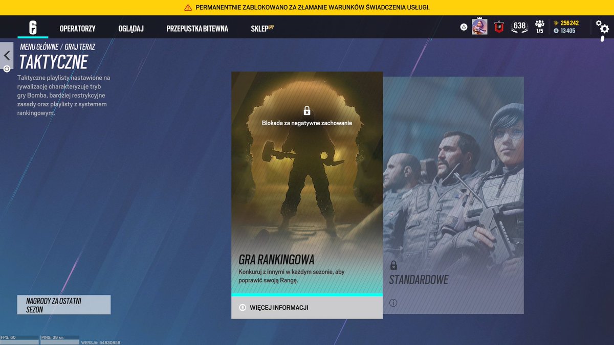 myslina7's tweet photo. People, I got banned for literally nothing I would like to ask for help on this matter I am lvl 637 and I have purchased all possible skins on this account. I never glitching and exploit the game. I don't want to waste my eight years of gaming. @UbisoftSupport @Ubisoft @UbisoftPL https://t.co/k0wyRAQ8NQ
