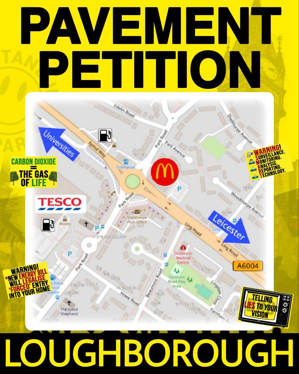 Todays the day! See you there.. 
#Loughborough #yellowboards #RebelsOnRoundabouts #pavementpetition
