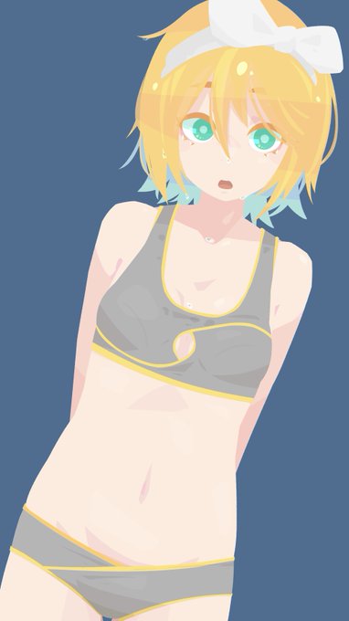 再掲のお風呂上がリンちゃんを見てて。 