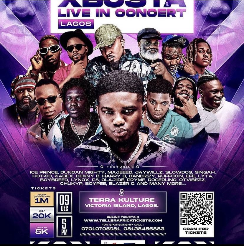 mrUmanu_Elijah's tweet photo. What are you doing tonight?
@x_busta concert is happening tonight along side your favorite artist.
Time - 7pm at Terra Kulture.
Full media direction by @krystalfilmpro
For ticket and enquirers
Call - +234ย 701ย 070ย 5981
Be there!!!.
#Xbusta https://t.co/4DcaLY4nhz