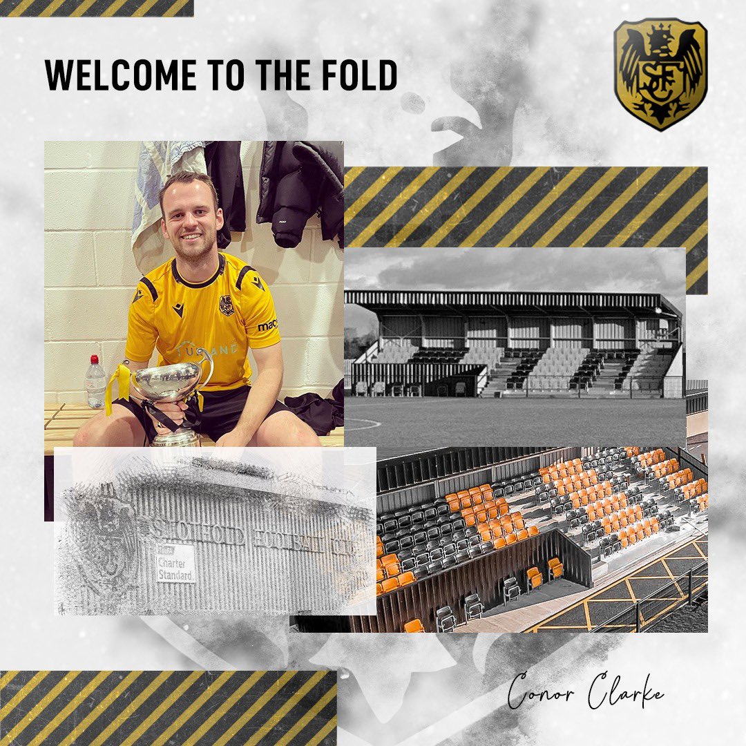 𝙒𝙚𝙡𝙘𝙤𝙢𝙚 𝙩𝙤 𝙩𝙝𝙚 𝙁𝙤𝙡𝙙, 𝘾𝙤𝙣𝙤𝙧 🧡

✍️ we’re delighted to announce the signing of goalscoring defender Conor Clarke from @HertfordTownFC

Clarke previously won the #SSMFL Division with us during the 21/22 season

46 apps, 17 goals & 19 clean sheets

#UpTheFold⚫️🟠