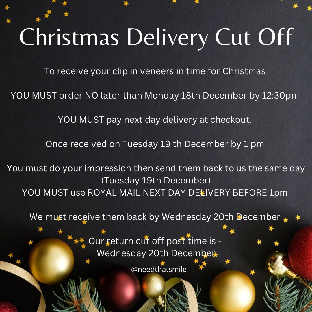 NeedThatSmile__'s tweet photo. STILL PLENTY OF TIME TO ORDER YOUR NEW SMILE FOR XMAS /NEW YEAR MASSIVE SALE NOW 50% OFF TOP &amp; BOTTOM🎅🏻 🎄🤶#clipinveneers #smile #notice #cliponveneers #smiles #teeth #goals #instantsmile #veneers #dental #reels #xmas #christmas  #christmassale https://t.co/ZnNcMhG13v