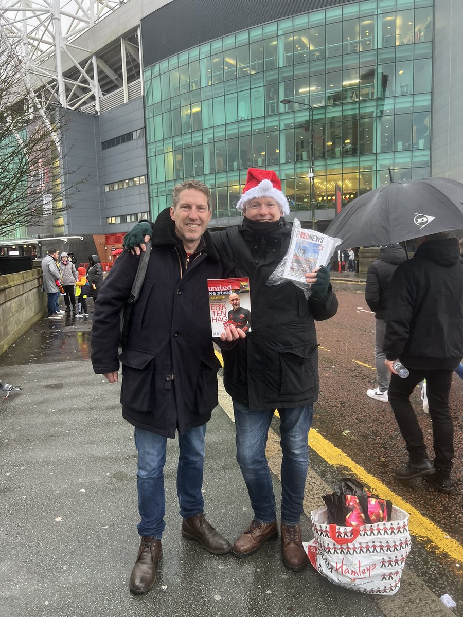 Hoping the rain stays off. Latest United We Stand and new Red News on sale.