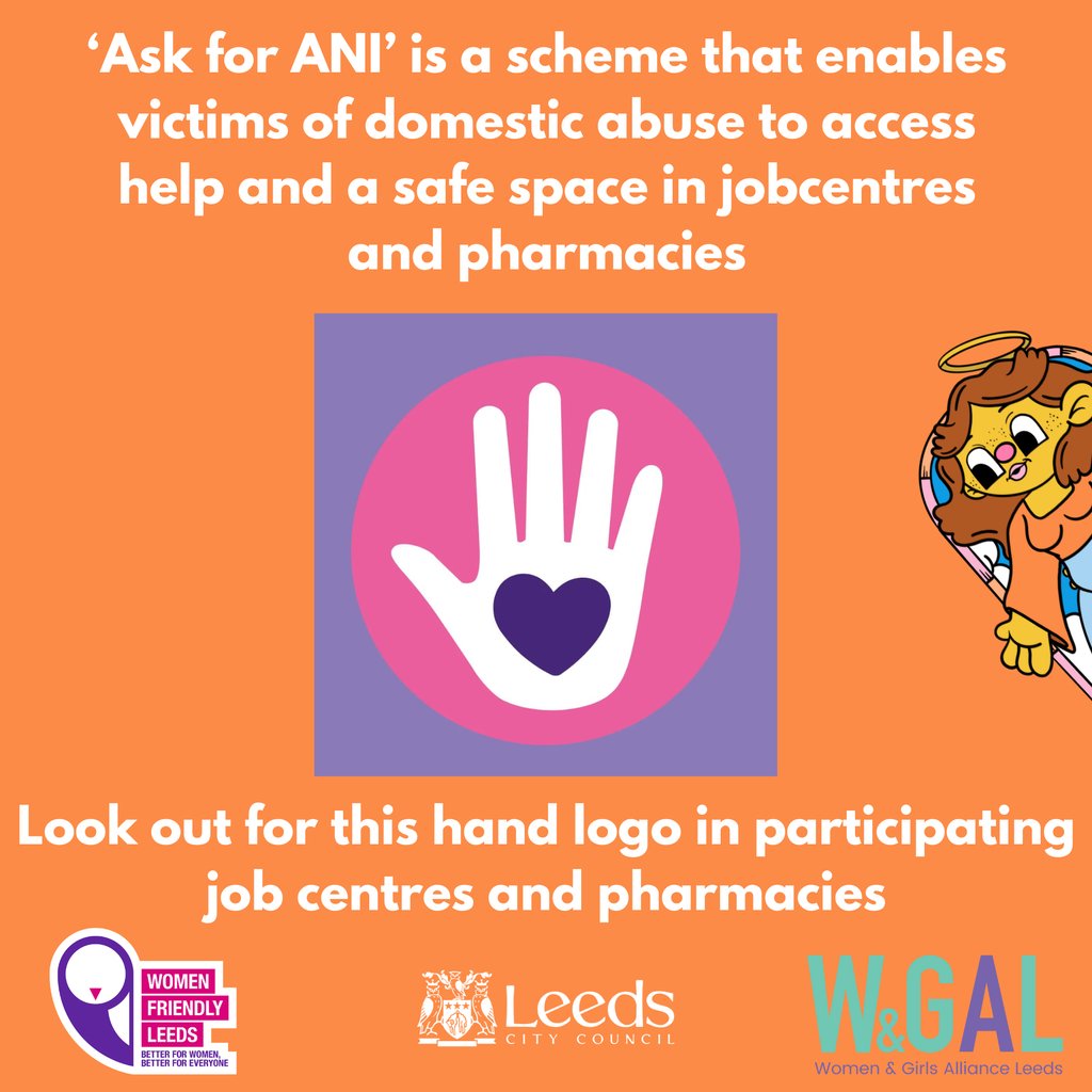 Ask for Ani is a codeword scheme that provides a safe, discreet and confidential way for victims of domestic abuse to access immediate help from their local pharmacy or job centre. #16DaysOfActivism