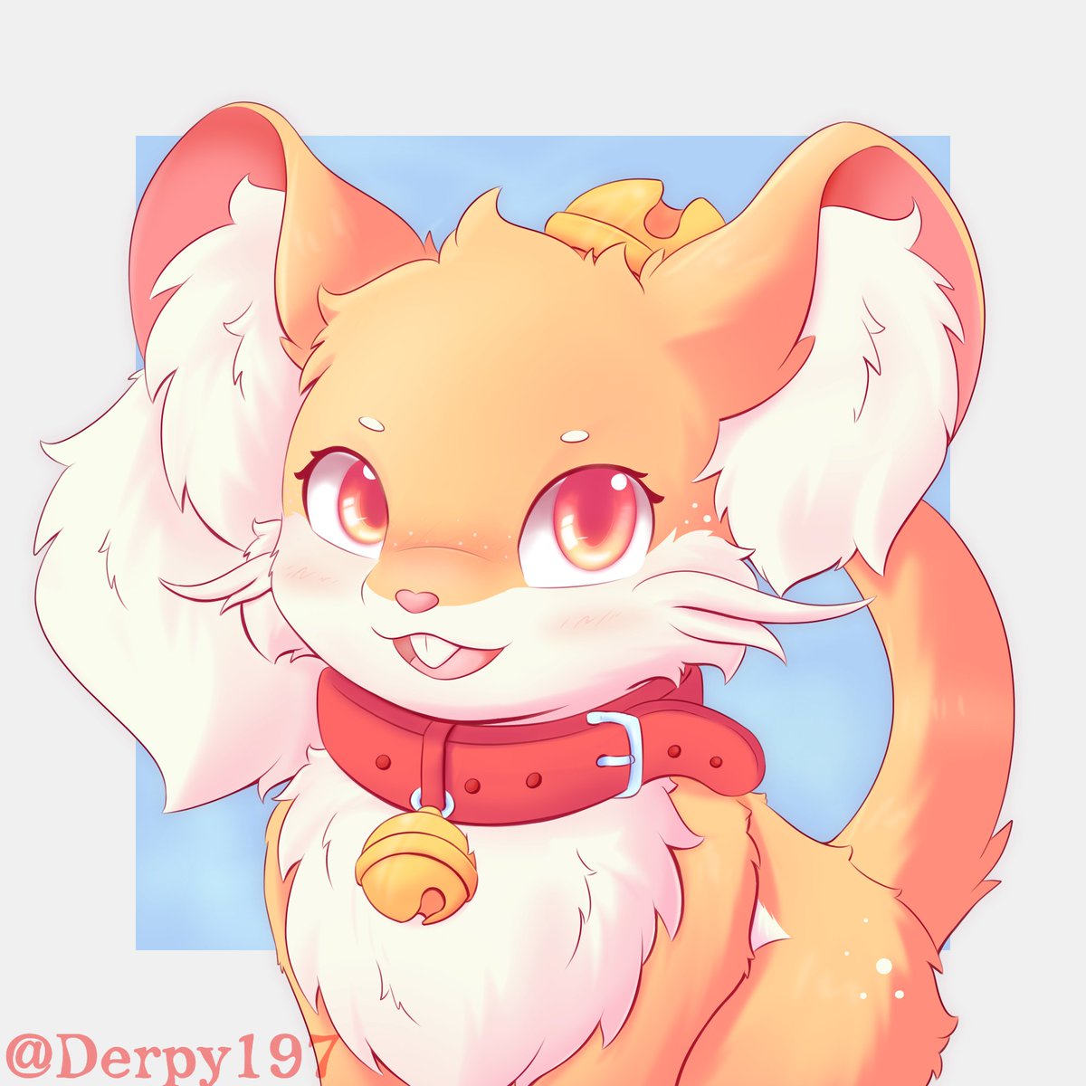 Squeak~!! trying out thin liness- and a more kemono snoot- >/w/<