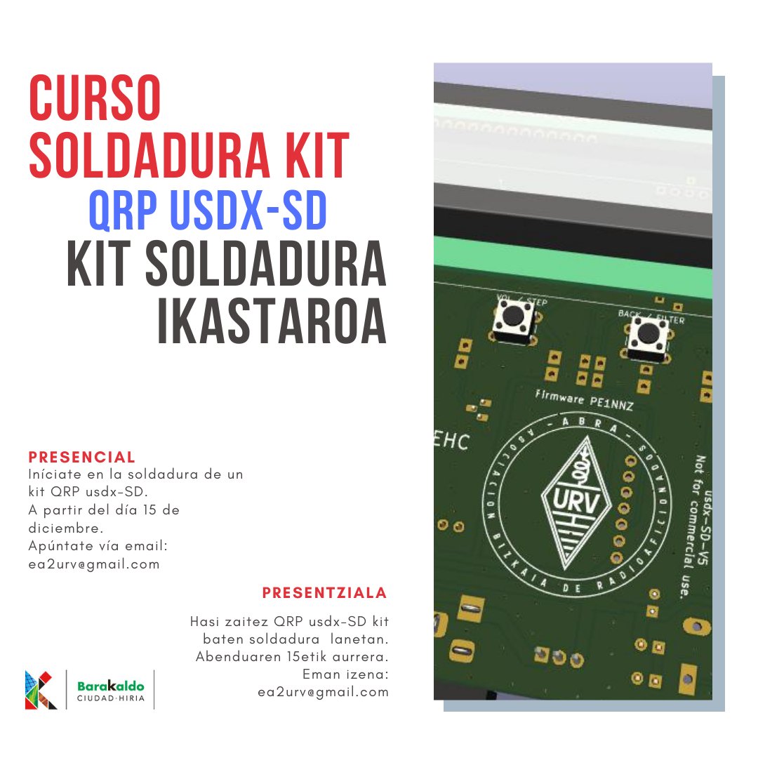 ea2urv's tweet photo. Curso de soldadurade kits en URV-ABRA

#Barakaldo #URE #HamRadio #radioafición https://t.co/ZCxZqlr3BZ