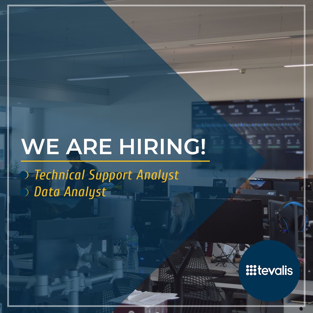 Are you technologically savvy? Do you have knowledge of windows and TCP/IP? or do you have a passion for data analytics? If so, Tevalis wants to hear from you!

We're looking for:
➡️Technical Support Analyst
➡️Stock Data Analyst

Apply today - website.tevalis.com/join-us/